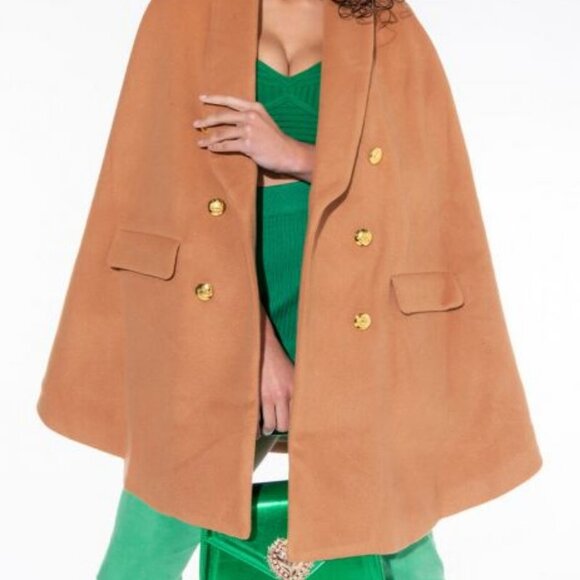 THE CRAVE YOU WOOL LIKE TRENCH PONCHO ( BRAND NEW !!!!!!!! ) - Picture 8 of 10